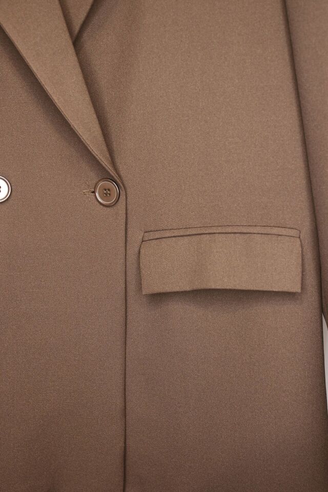 KOYU KAHVE BLAZER CEKET 40