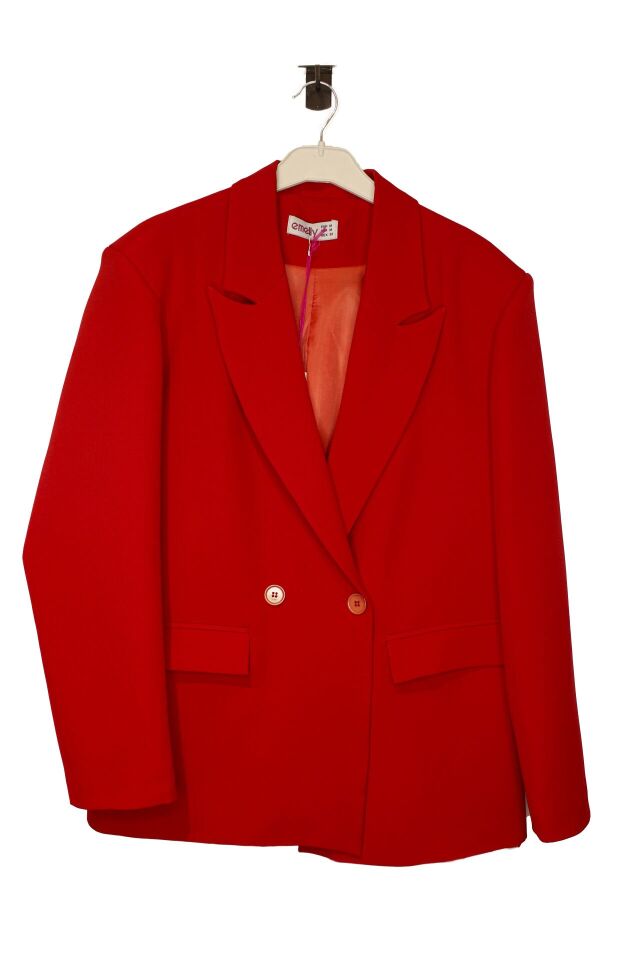 KIRMIZI BLAZER CEKET 38