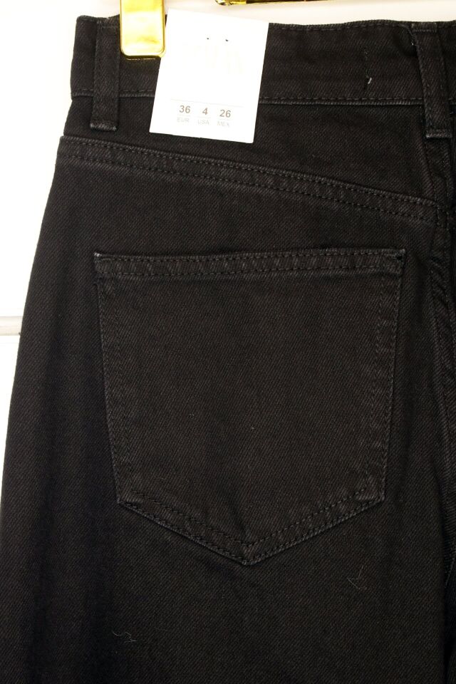 SİYAH PALAZO KESİM JEAN 42
