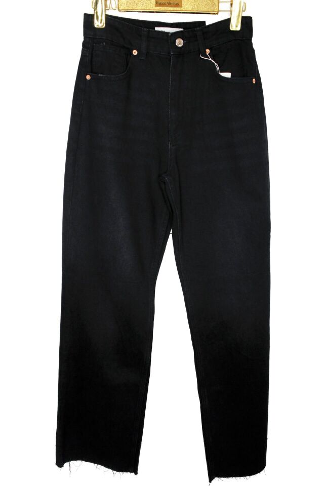 SİYAH PALAZO KESİM JEAN 42