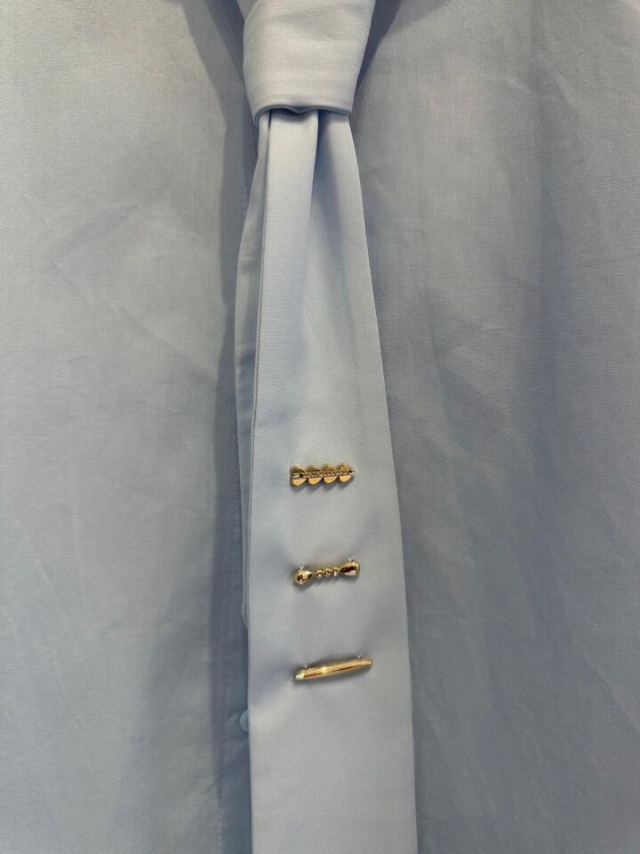 BEBE MAVİSİ POPLİN GÖMLEK