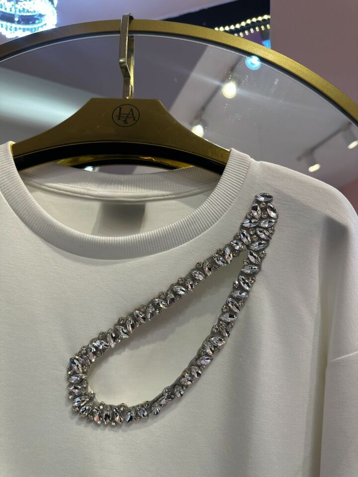 DAMLA TAŞ DETAYLI  SWEAT