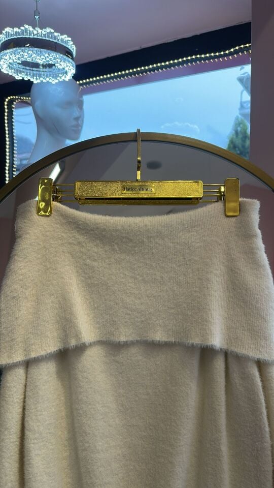 KARMEN YAKA YUMOŞ EKRU KAZAK