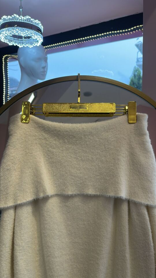 KARMEN YAKA YUMOŞ EKRU KAZAK