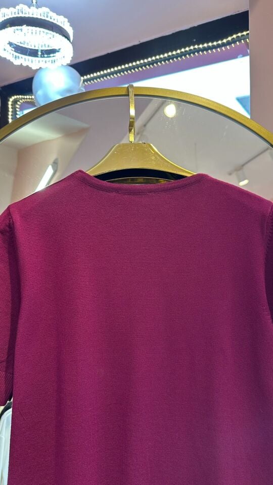 TAŞ İŞLEME DETAY MÜRDÜM TRİKO BLUZ