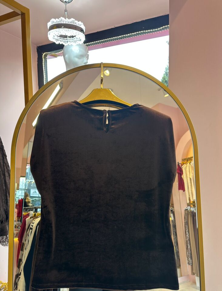 VATKALI KADİFE BLUZ