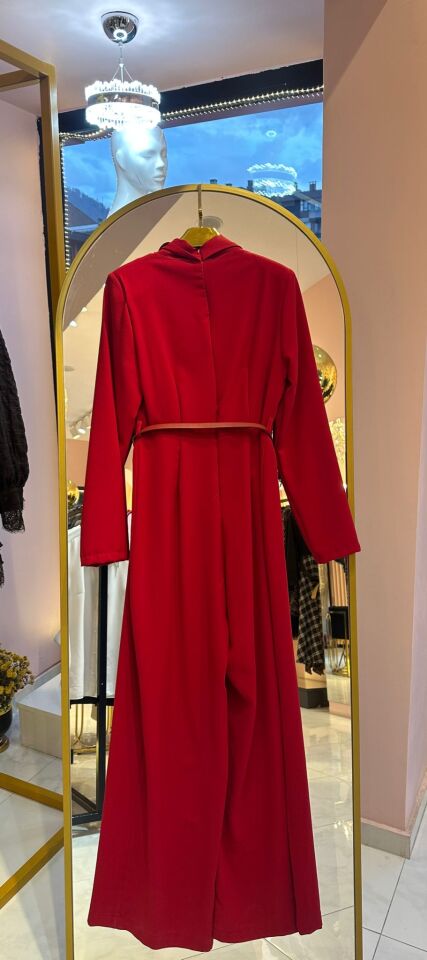 KEMER DETAY VATKALI KIRMIZI TULUM