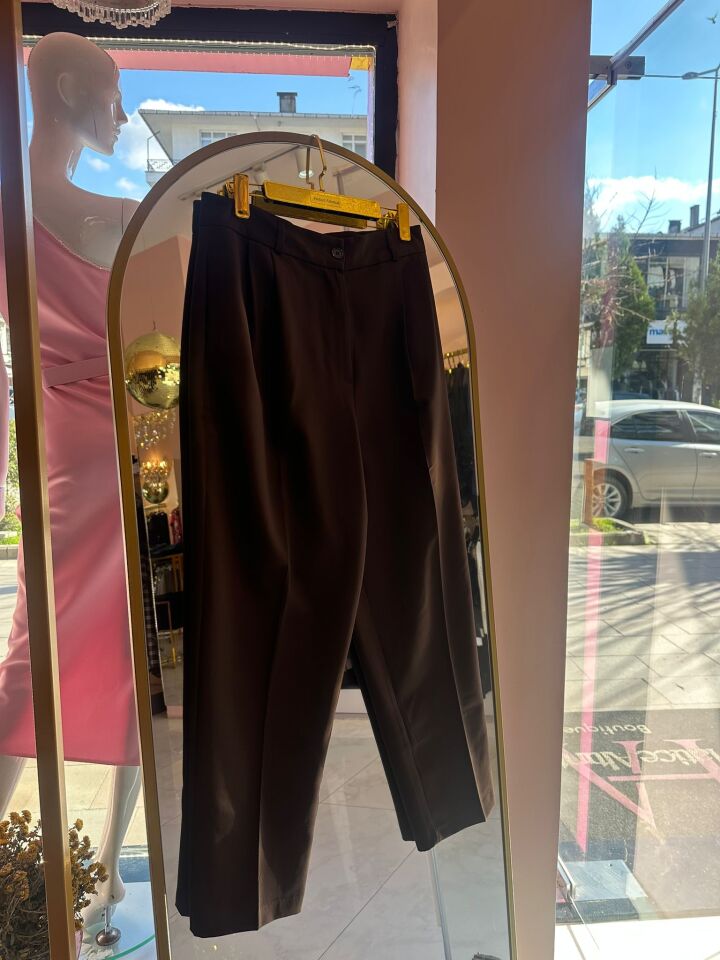 KAHVE KUMAŞ PANTOLON