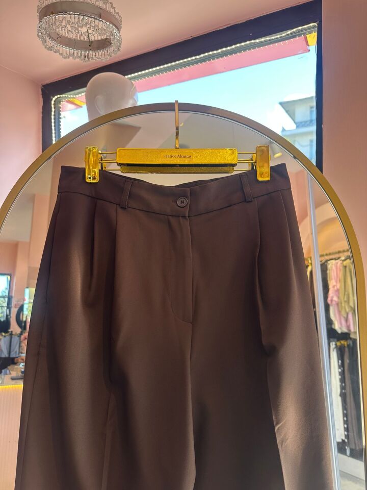 KAHVE KUMAŞ PANTOLON