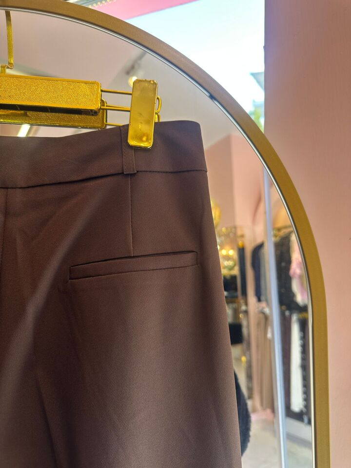 KAHVE KUMAŞ PANTOLON