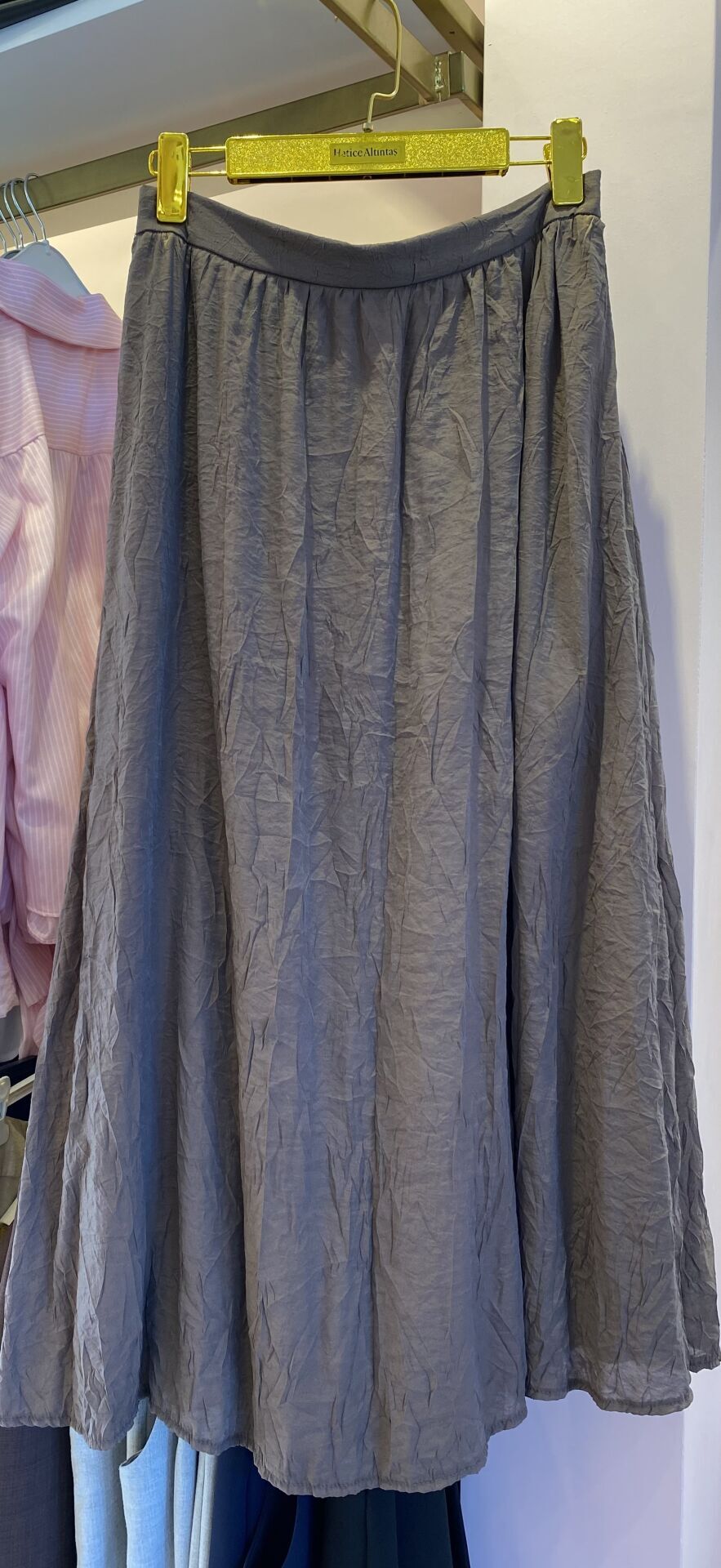 KAHVERENGİ UZUN KRAŞLI ETEK