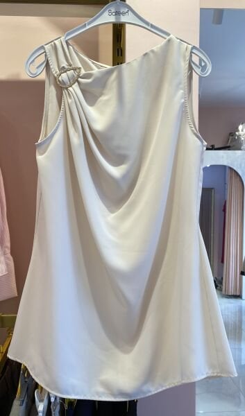 BEJ GOLD TOKALI SIFIR KOL BLUZ