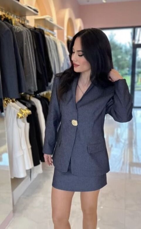 LACİVERT ETEK CEKET TAKIM