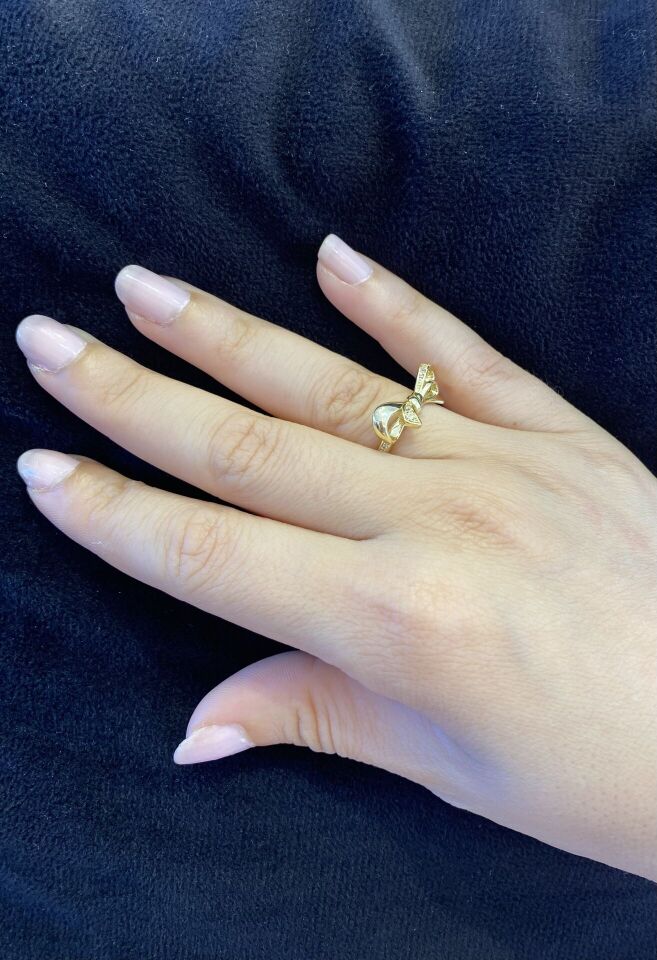 GOLD FİYONKLU YÜZÜK