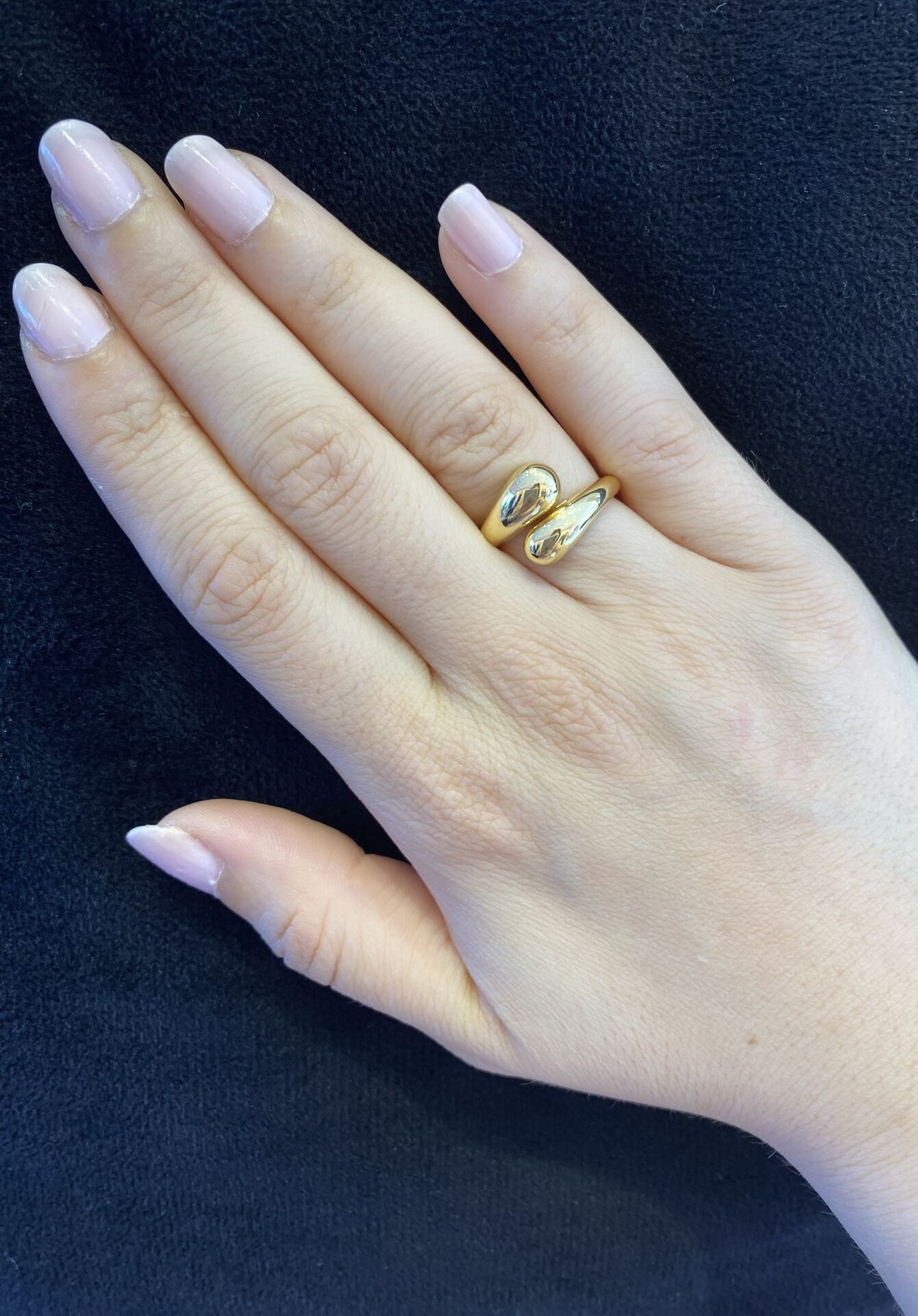 GOLD SU DAMLALI YÜZÜK