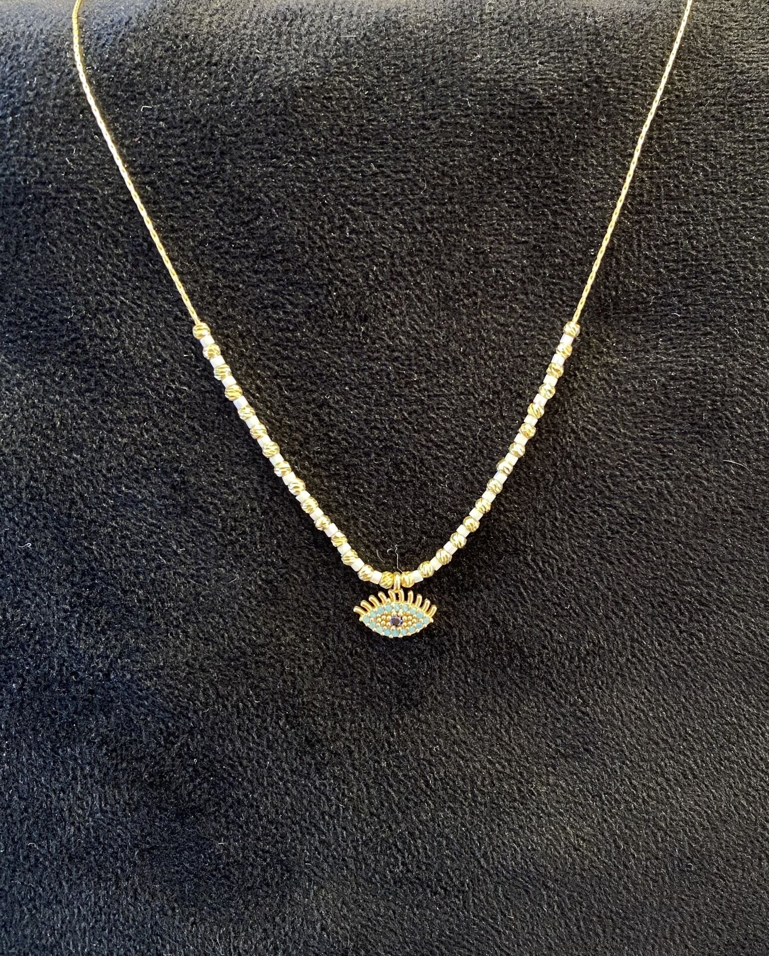 GOLD GÖZLÜ KOLYE