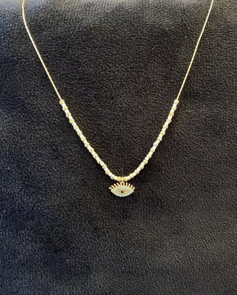 GOLD GÖZLÜ KOLYE