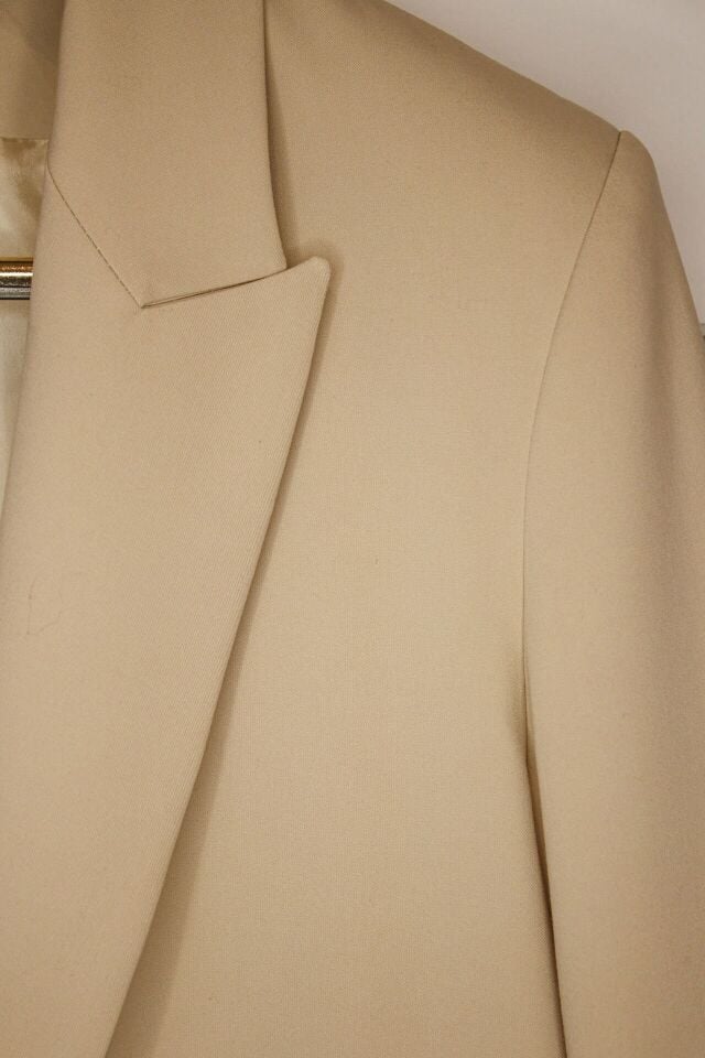 BEJ DÜĞME DETAYLI BLAZER CEKET