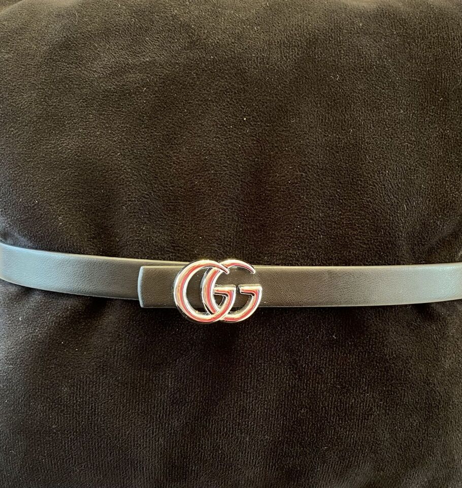 GG GÜMÜŞ TOKALI DERİ KEMER