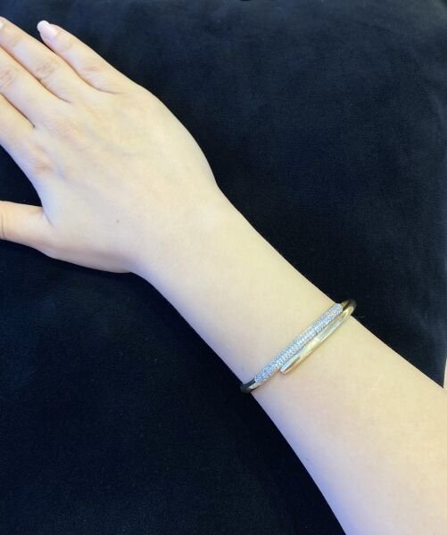 PIRLANTA İŞLEMELİ GOLD BİLEKLİK