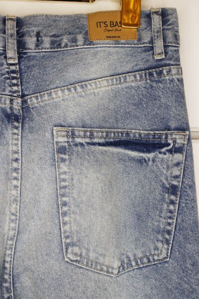 TAŞLI  LOOSE  FİT KOT PANTOLON